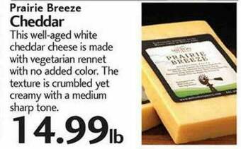Sunset Foods Prairie Breeze Cheddar offer
