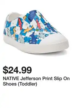 Marshalls NATIVE Jefferson Print Slip On Shoes (Toddler) offer