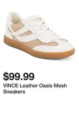 Marshalls VINCE Leather Oasis Mesh Sneakers offer