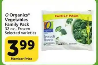 Vons O Organics Vegetables Family Pack offer