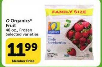 Vons O Organics Fruit offer