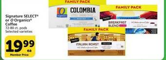 Vons Signature Select Or O Organics Coffee offer