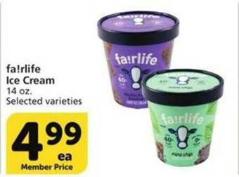 Vons Fa!rlife Ice Cream offer