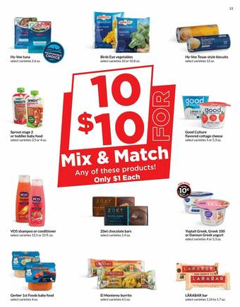 Hy-Vee Mix & Match offer