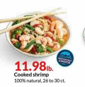 Hy-Vee Cooked Shrimp offer