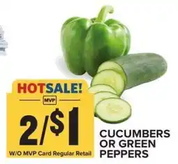 Food Lion Cucumbers or Green Peppers offer