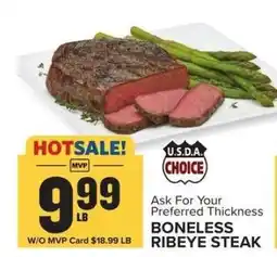 Food Lion Boneless Ribeye Steak offer
