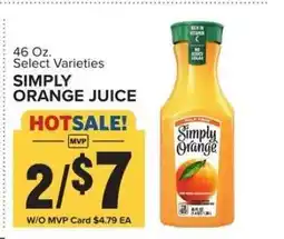 Food Lion Simply Orange Juice offer