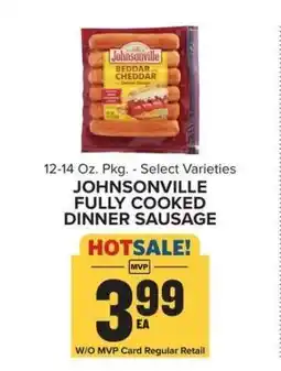 Food Lion Johnsonville Fully Cooked Dinner Sausage offer