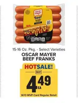 Food Lion Oscar Mayer Beef Franks offer