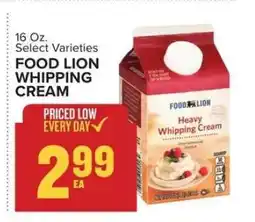 Food Lion Food Lion Whipping Cream offer
