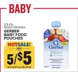 Food Lion GERBER BABY FOOD POUCHES offer