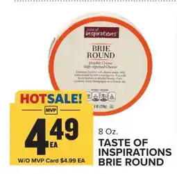 Food Lion Taste of Inspirations Brie Round offer