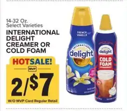 Food Lion INTERNATIONAL DELIGHT CREAMER OR COLD FOAM offer