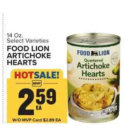 Food Lion FOOD LION ARTICHOKE HEARTS offer