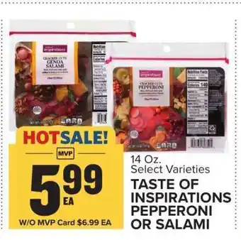 Food Lion TASTE OF INSPIRATIONS PEPPERONI OR SALAMI offer