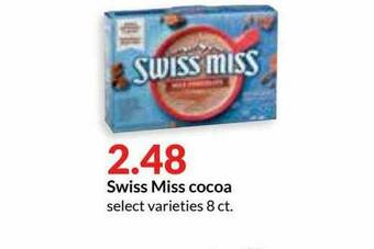 Hy-Vee Swiss Miss Cocoa offer