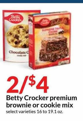 Hy-Vee Betty Crocker Premium Brownie Or Cookie Mix offer
