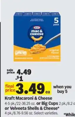Meijer Kraft Macaroni & Cheese offer
