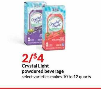 Hy-Vee Crystal Light Powdered Beverage offer