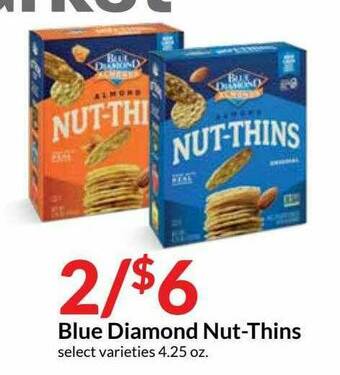 Hy-Vee Blue Diamond Nut-thins offer