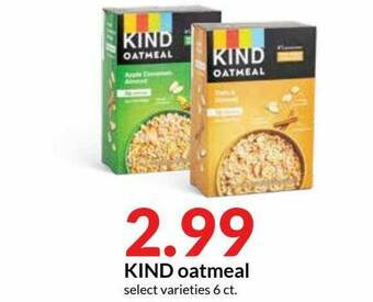 Hy-Vee Kind Oatmeal offer