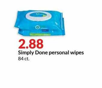 Hy-Vee Simply Done Personal Wipes offer