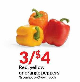 Hy-Vee Red, Yellow Or Orange Peppers offer