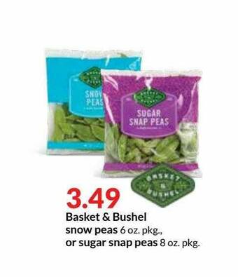 Hy-Vee Basket & Bushel Snow Peas Or Sugar Snap Peas offer