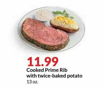 Hy-Vee Cooked Prime Rib With Twice-baked Potato offer