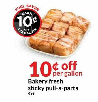 Hy-Vee Bakery Fresh Sticky Pull-a-parts offer