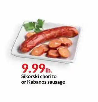 Hy-Vee Sikorski Chorizo Or Kabanos Sausage offer