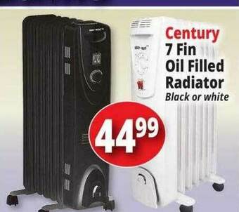 Ocean State Job Lot Century 7 Fin Oil Filled Radiator offer