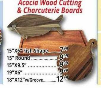Ocean State Job Lot Acacia Wood Cutting & Charcuterie Boards offer