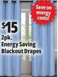Ocean State Job Lot 2pk. Blackout Drapes offer