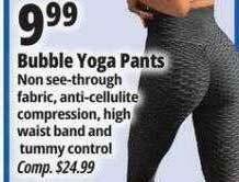 Ocean State Job Lot Bubble Yoga Pants offer
