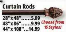 Ocean State Job Lot Curtain Rods offer