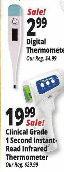 Ocean State Job Lot Clinical Grade 1 Second Instant-read Infrared Thermometer offer
