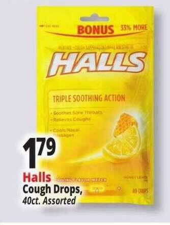 Ocean State Job Lot Halls Cough Drops offer