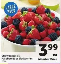 Safeway Strawberries, Raspberries or Blackberries offer