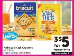 Safeway Nabisco Snack Crackers offer