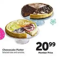 Safeway Cheesecake Platter offer