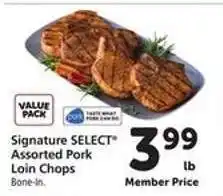 Safeway Signature SELECT Assorted Pork Loin Chops offer