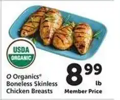Safeway O Organics' Boneless Skinless Chicken Breasts offer