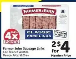 Safeway Farmer John Sausage Links offer
