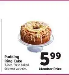 Safeway Pudding Ring Cake offer