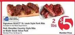 Safeway Signature SELECT St. Louis Style Pork Ribs offer