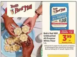 Safeway Bob's Red Mill Unbleached All-Purpose White Flour offer