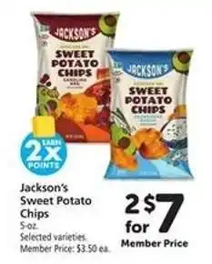 Safeway Jackson's Sweet Potato Chips offer