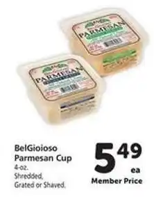 Safeway BelGioioso Parmesan Cup offer